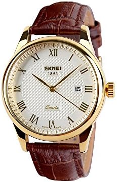 Zhengzhongtian Quartz Watch For Men With Function Of Calendar and Waterproof Classic Business Watch (Silver)