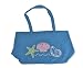 Canvas Tote Bag w/ Sea Shell Design - Blue