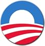 Obama Round Symbol of Hope Mousepad