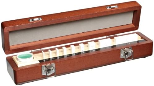 MitutoyoCeramic Rectangular Micrometer Inspection Gage Block Set with Optical Parallel, ASME Grade 00, 0.0625 - 2.0" Length (9 Blocks)