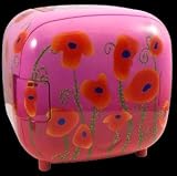Mini Fridge - Pink Poppy Flowers by Pylones Paris- HOT or COLD