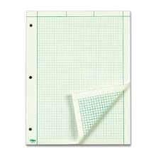 TOPS Engineering Computation Pad, Quad Rule, Letter Size, Green Tint, 100 Sheets per Pad (35500)