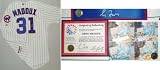 Greg Maddux Chicago Cubs Autographed Majestic Athletic Authentic Pinstripe Home Jersey