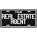 New " True Real Estate Agent " License Plate Occupations