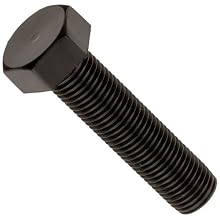 Metric Black Nylon 6/6 Hex Cap Screw, USA Made, M2.5 - 0.45, 25 mm Length, Fully Threaded (Pack of 100)