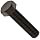 Metric Black Nylon 6/6 Hex Cap Screw, USA Made, M2.5 - 0.45, 25 mm Length, Fully Threaded (Pack of 100)