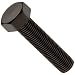 Metric Black Nylon 6/6 Hex Cap Screw, USA Made, M2.5 - 0.45, 25 mm Length, Fully Threaded (Pack of 100)