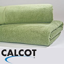 Calcot Supima Zero Twist Oversized Bath Towel, Color Amethyst (Set of 2)