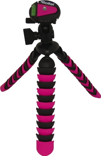 Rollei Flexipod 300 anpassungsf&auml;higes Stativ mit Smartphone Adapter pink Preisvergleich