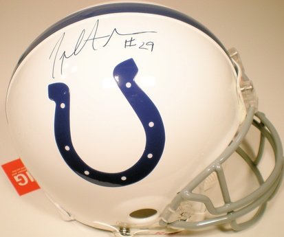 Joseph Addai Autographed Indianapolis Colts Full Size Riddell Proline Helmet