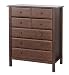 Roxanne 5 Level 7 Drawer Dresser in Espresso Finish By Da Vinci Baby Furniture
