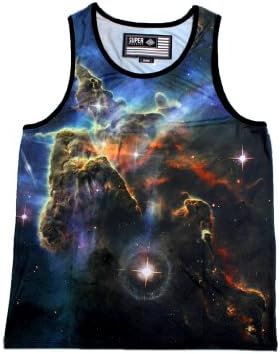 Super Massive Men's Starfield Photo Sublimated Tank Large Full Color