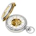 Charles Hubert 3846 Two-Tone Mechanical Picture Frame Pocket Watch
