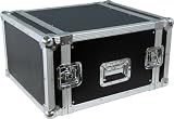Musician's Gear Rack Flight Case 6 Space Black