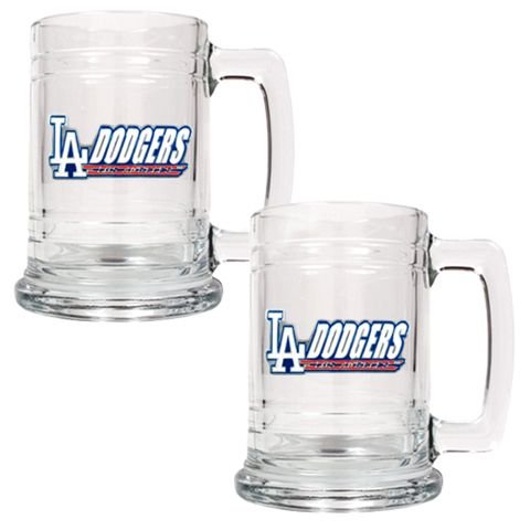 Los Angeles Dodgers LA Set of 2 Beer Mugs