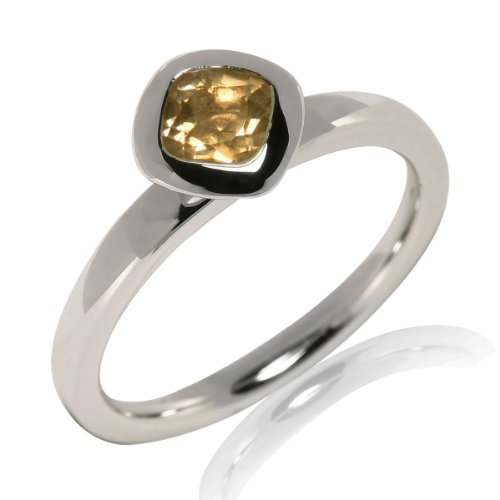 Pure Collection Damen-Ring Sterling Silber Citrin Gelb Gr.52 (16.6) 60709019 52 Preisvergleich