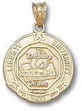 Liberty Flames Solid 10K Gold Seal Pendant