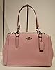 Coach F36704 SV Petal Mini Christie Carryall in Crossgrain Leather