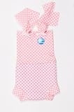 41lADF9vjPL. SL160  Splash About Happy Nappy Costume (swimwear), Pink Gingham print, XL, about 12 24 months