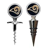St Louis Rams Cork Screw And Wine Bottle Topper Set