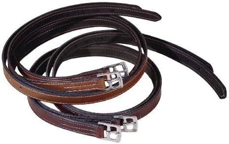 Tory Leather Non Stretch Lined Stirrup Leathers - Oakbark