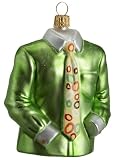 Ornaments To Remember Stuffed Shirt (Lime) Hand-Blown Glass Ornament
