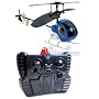 Super Mini 2 Channel Radio Control Helicopter (color may vary with red, yellow, blue)
