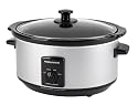 Morphy Richards 48790 Eco Electric Slow Cooker Black & Silver 3.5L