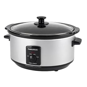 Morphy Richards 48790 Eco Electric Slow Cooker Black & Silver 3.5L