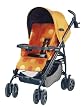 Peg Perego P3 Light Weight One Hand Fold Stroller In Revi Orange