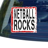 Netball Rocks  Window Bumper Laptop Sticker