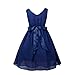 FEESHOW Girls Kids Flower Chiffon Bridesmaid Wedding Pageant Dance Party Dress