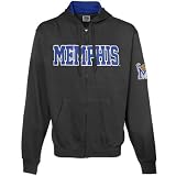NCAA Memphis Tigers Charcoal Classic Twill Full Zip Hoody Sweatshirt