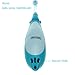 Lovely Dolphin Design Kids Sonic Electric Toothbrush with Musical LED Light, 2m Timer and 30s Reminder Features, Replaceable 2 Extra Heads.(Sky blue)