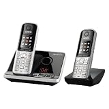 Siemens - Gigaset S795 Duo - Téléphone sansfil DECT avec répondeur - Gris Acier