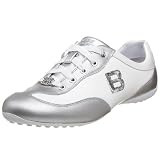BEBE SPORT Women's Alchemy Low Profile Lace Up,White/Silver,7.5 M
