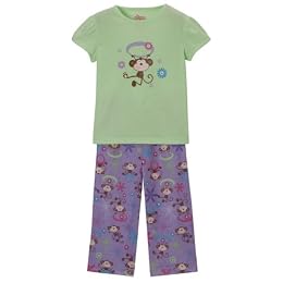 Girls' Circo® Easter Monkey Pajama Set - Green : Target