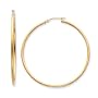 Extra Large (XL) 14k Gold Hoop Earrings, 2" or 50mm diameter, 2x50mm HYPOALLERGENIC
