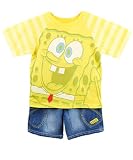 Nickelodeon SpongeBob T-Shirt & Denim Shorts Outfit (Sizes 2T  4T)