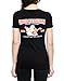 True Religion Women's Double Puff Logo Vneck Tee