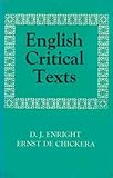 English critical texts : 16th century to 20th century