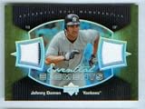 Johnny Damon 2007 Upper Deck Baseball Essential Elements Dual Game Worn Jersey Card w/Stripe #EE-DA / Boston Red Sox / New York Yankees