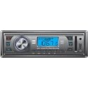 Dual XR4110 In-Dash MP3, WMA, AM/FM Receiver with Front Panel USB, SD Card, and 3.5mm Aux Inputs (Gray)