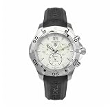 TAG Heuer Men's CAF101F.FT8011 Aquaracer Rubber Band White Dial Watch