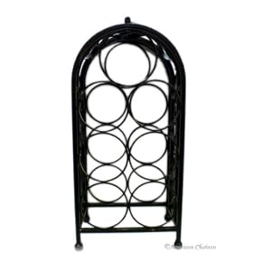 Rustic Cast Iron Wine Rack by American Chateau