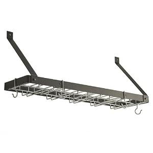 Rogar Estate Wall-Mounting Wine Rack - Black/ Chrome by Rogar
