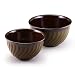 Paula Deen 2 Piece 2 and 3 Quart Stoneware Mixing Bowls, Green