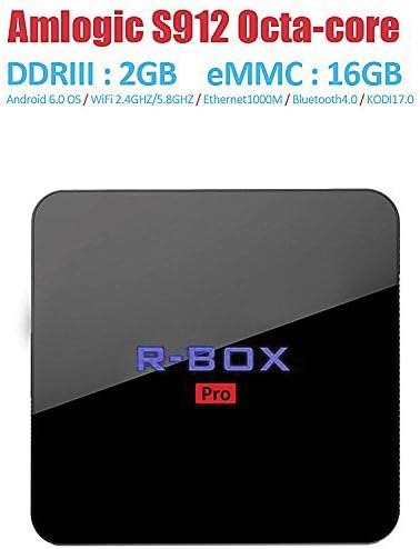 Flylion R Box Pro TV box Android6.0 Octa Core Amlogic S912 2GB 16GB 2.4G+5.8G Dual WIFI Kodi 17.0 Bluetooth4.0 H.265 4K Streaming Media player