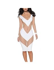 Sexy Polyester Mesh Halter Babydoll Club Dress/Party Dress/Jumpsuit/Mini Dress 