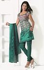 Dress materials - Crepe Dress Material Elegant Designer Unstitched Salwar Suit D.No 7283